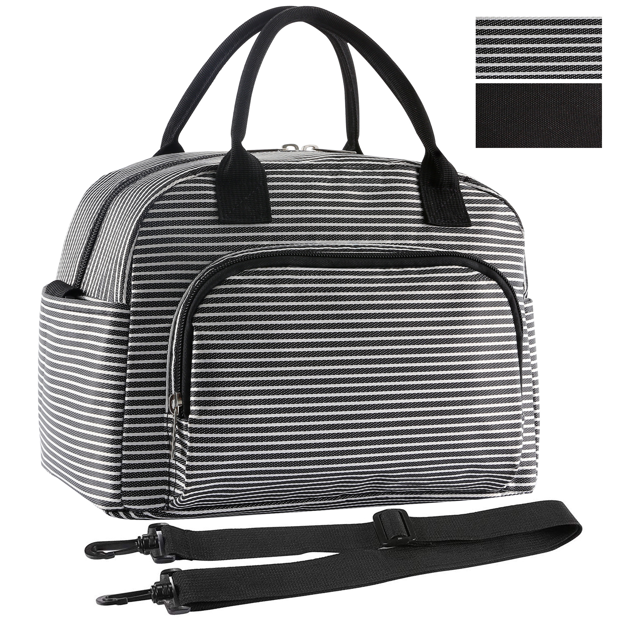 ORASANT Lunch Bag, Large& Durable Insulated Water-resistant Cooler& Thermal Lunch Bag for Women and Men, Fashionable Lunch Tote with Detachable Shoulder Strap for Work, School, Beach, Picnic, Camping