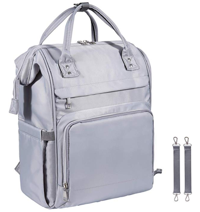 ORASANT Large Diaper Bag Backpack, Anti-Water Maternity Bag Baby Girl Boy, Bookbag Diaper Bag, Grey